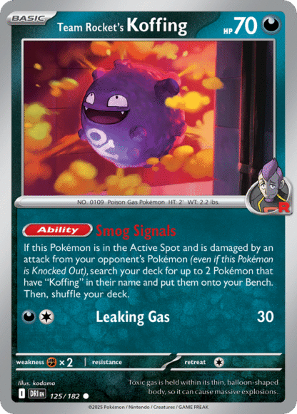 Team Rocket's Koffing Reverse - Destined Rivals