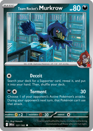 Team Rocket's Murkrow Reverse - Destined Rivals