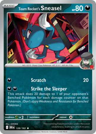 Team Rocket's Sneasel Reverse - Destined Rivals