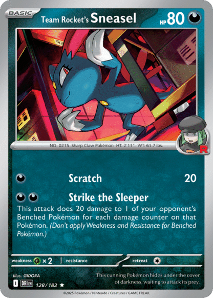 Team Rocket's Sneasel Reverse - Destined Rivals