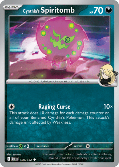 Cynthia's Spiritomb Reverse - Destined Rivals