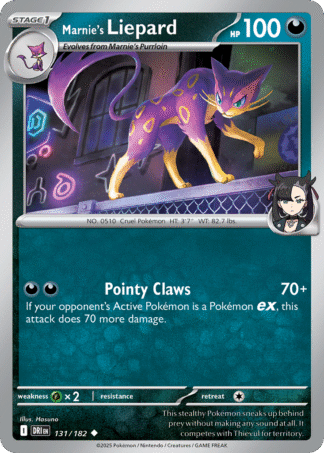 Marnie's Liepard Reverse - Destined Rivals