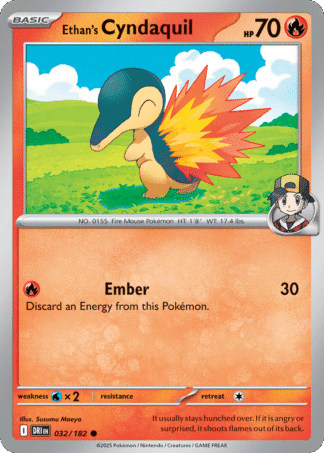 Ethan's Cyndaquil Reverse - Destined Rivals