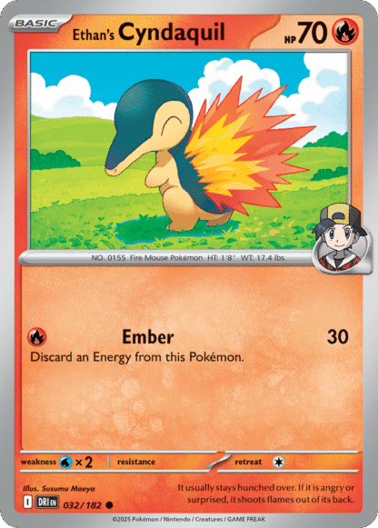 Ethan's Cyndaquil Reverse - Destined Rivals
