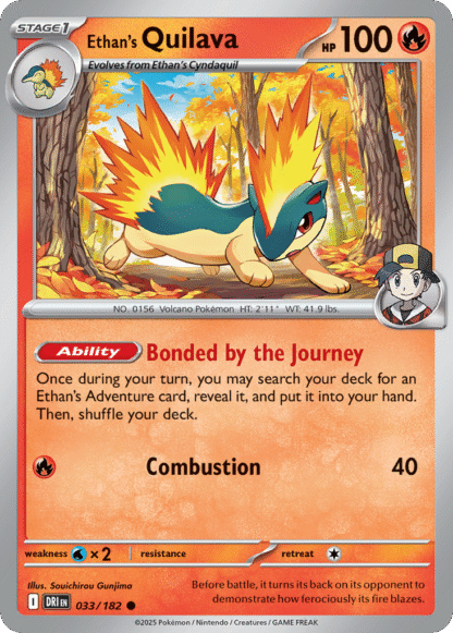 Ethan's Quilava Reverse - Destined Rivals