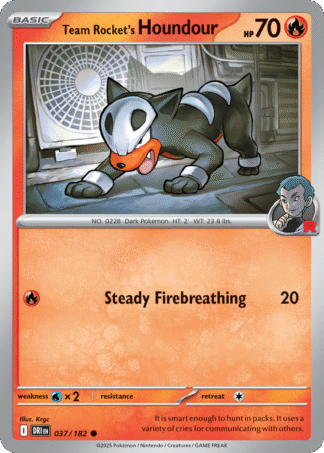 Team Rocket's Houndour Reverse - Destined Rivals