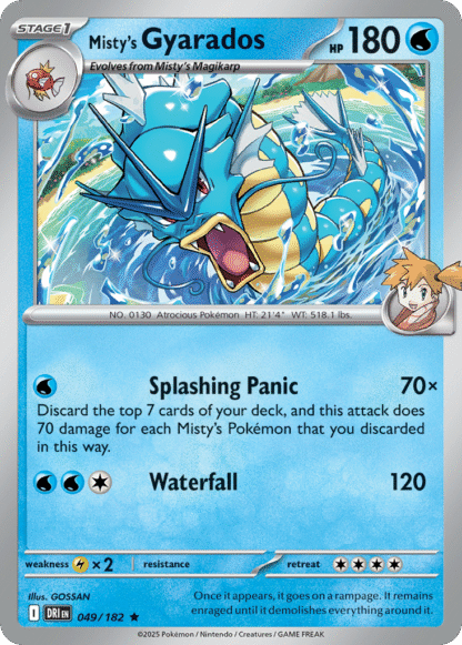 Misty's Gyarados Reverse - Destined Rivals