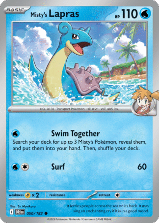 Misty's Lapras Reverse - Destined Rivals