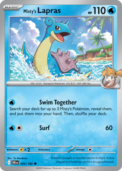 Misty's Lapras Reverse - Destined Rivals