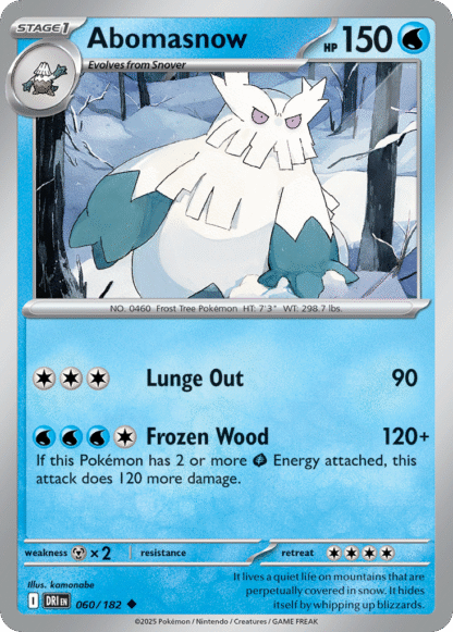 Abomasnow Reverse - Destined Rivals