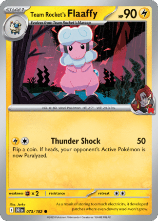 Team Rocket's Flaaffy Reverse - Destined Rivals