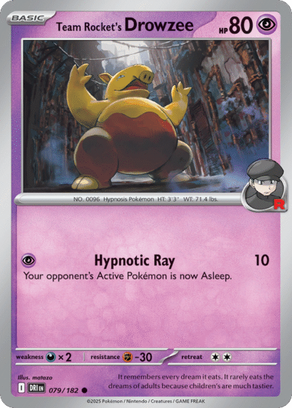 Team Rocket's Drowzee Reverse - Destined Rivals
