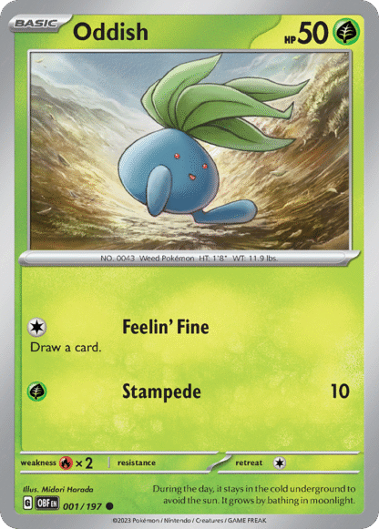 Oddish Reverse - Obsidian Flames