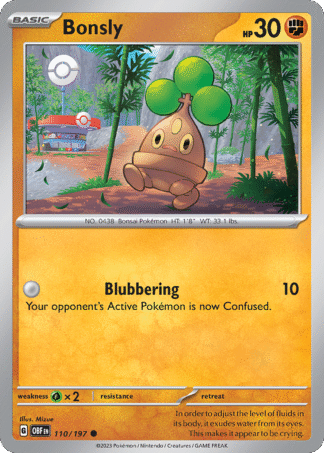 Bonsly Reverse - Obsidian Flames