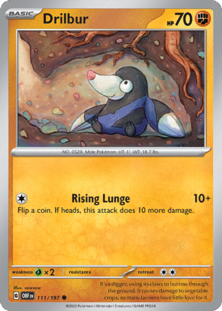 Drilbur Reverse - Obsidian Flames