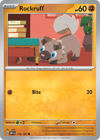 Rockruff Reverse - Obsidian Flames