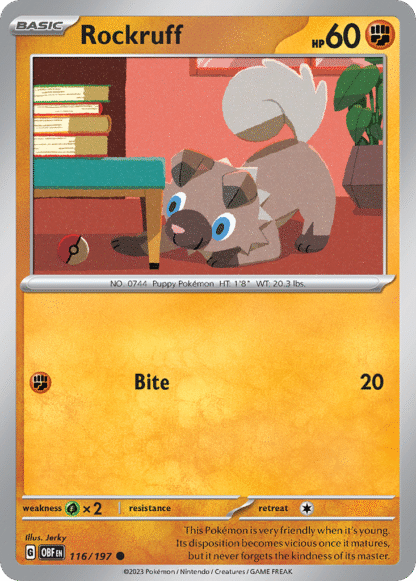 Rockruff Reverse - Obsidian Flames