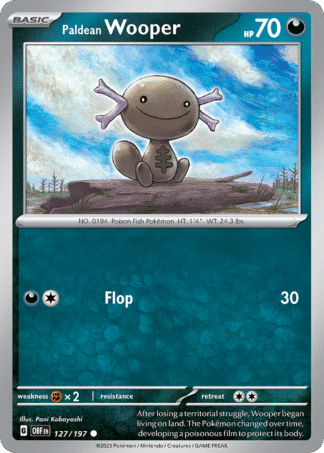 Paldean Wooper Reverse - Obsidian Flames