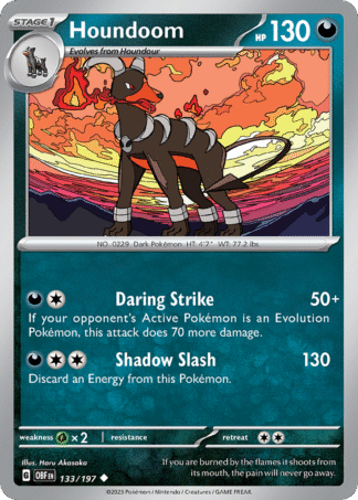 Houndoom Reverse - Obsidian Flames