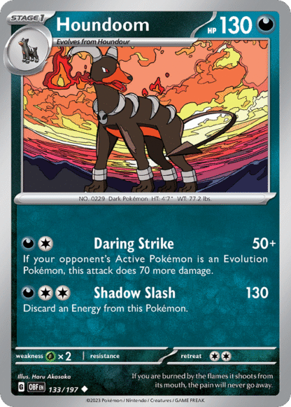 Houndoom Reverse - Obsidian Flames