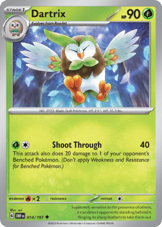 Dartrix Reverse - Obsidian Flames