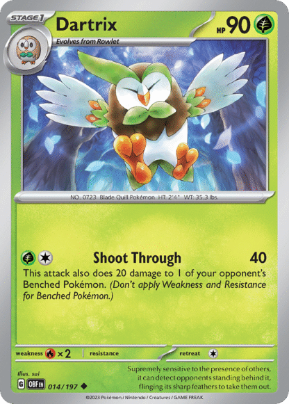 Dartrix Reverse - Obsidian Flames