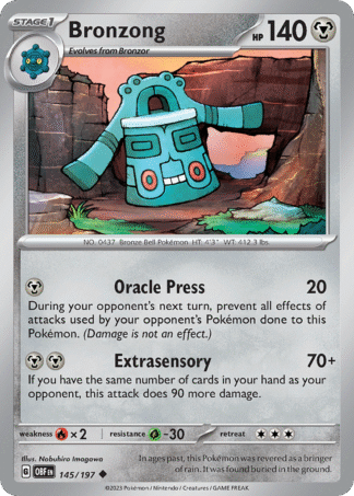 Bronzong Reverse - Obsidian Flames