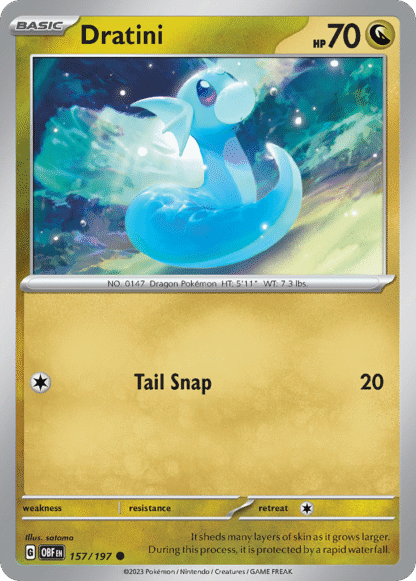 Dratini Reverse - Obsidian Flames