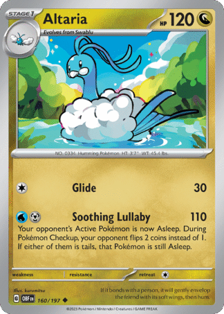 Altaria Reverse - Obsidian Flames