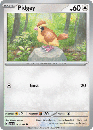 Pidgey Reverse - Obsidian Flames