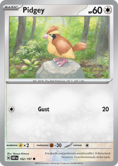 Pidgey Reverse - Obsidian Flames