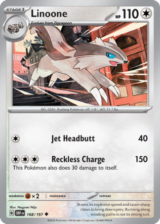 Linoone Reverse - Obsidian Flames