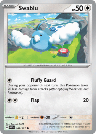 Swablu Reverse - Obsidian Flames