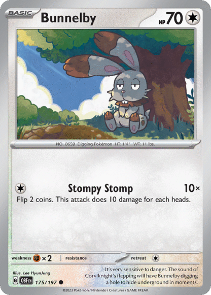 Bunnelby Reverse - Obsidian Flames