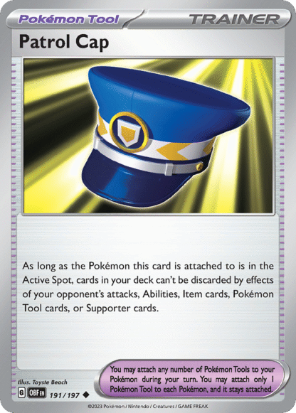Patrol Cap Reverse - Obsidian Flames