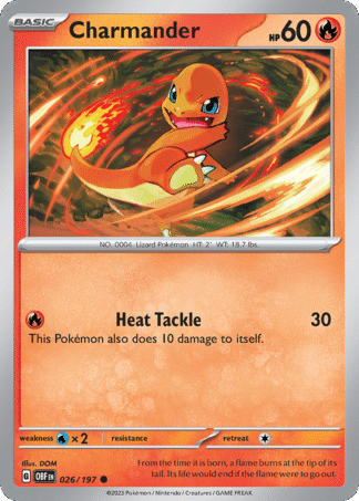 Charmander Reverse - Obsidian Flames