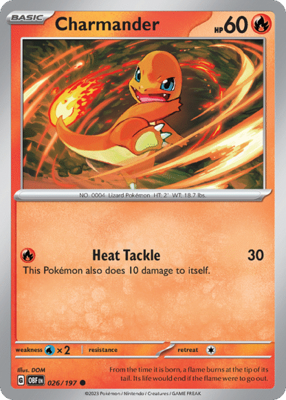 Charmander Reverse - Obsidian Flames