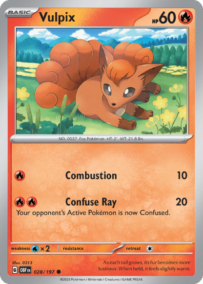 Vulpix Reverse - Obsidian Flames
