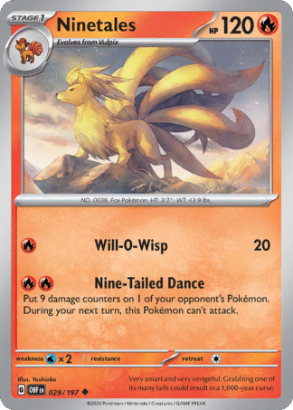 Ninetales Reverse - Obsidian Flames
