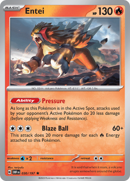Entei Reverse - Obsidian Flames