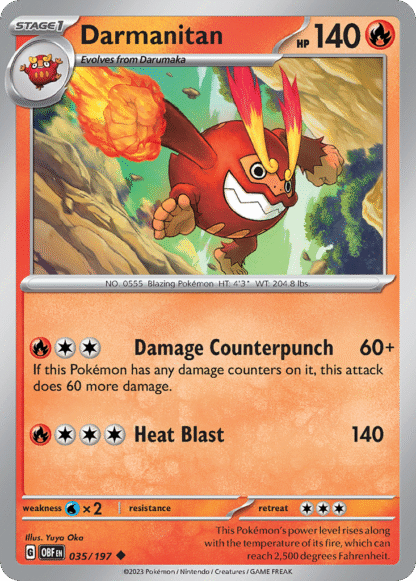 Darmanitan Reverse - Obsidian Flames