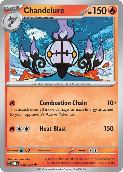 Chandelure Reverse - Obsidian Flames