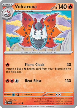 Volcarona Reverse - Obsidian Flames