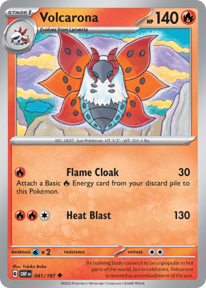 Volcarona Reverse - Obsidian Flames