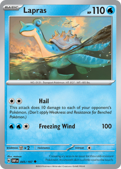 Lapras Reverse - Obsidian Flames