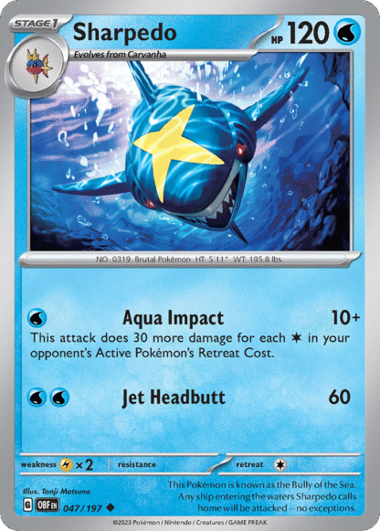Sharpedo Reverse - Obsidian Flames