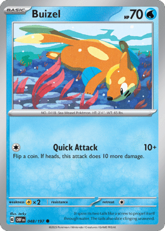Buizel Reverse - Obsidian Flames