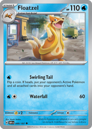 Floatzel Reverse - Obsidian Flames