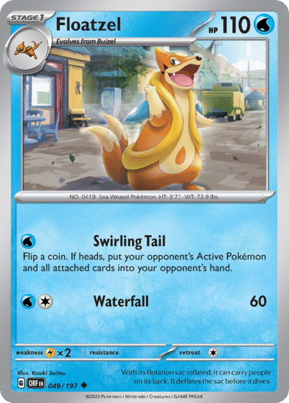 Floatzel Reverse - Obsidian Flames