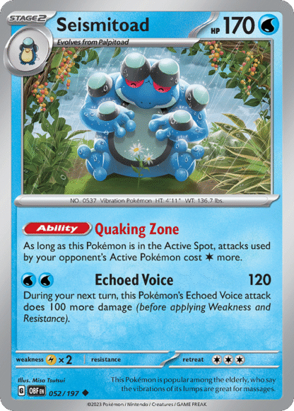 Seismitoad Reverse - Obsidian Flames